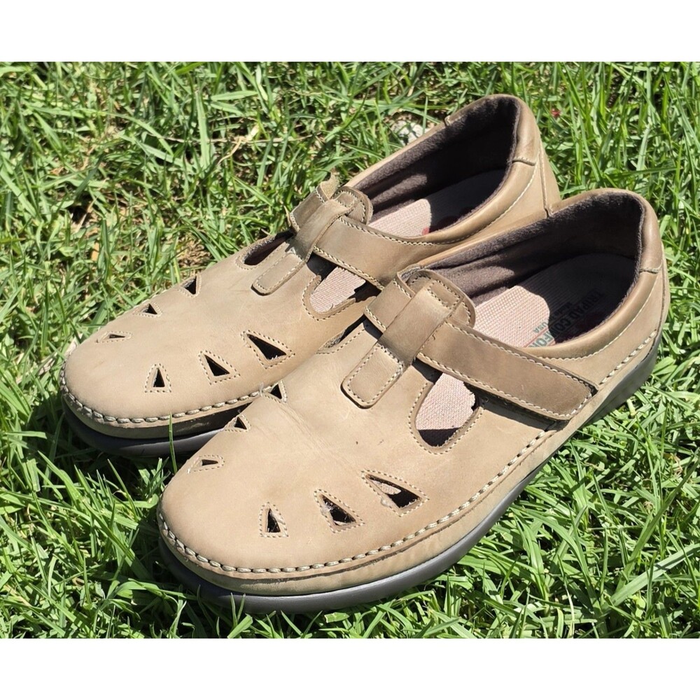 SAS Roamer Slip On Comfort Shoes Sz 6 Sage Leather
